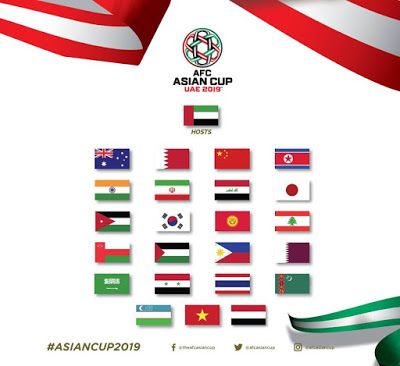 مواعيد مباريات كأس آسيا 2019 في الإمارات والقنوات الناقلة